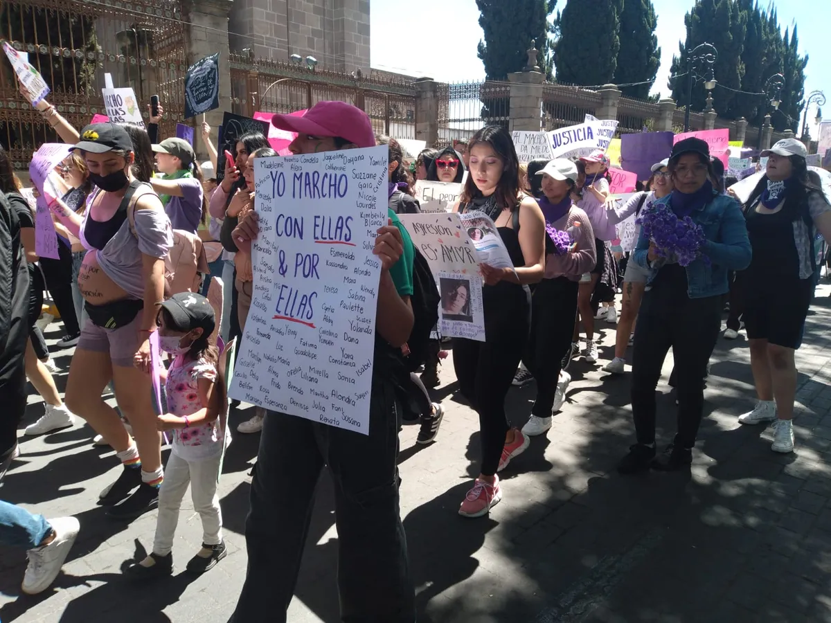 marcha 8M en Tulancingo