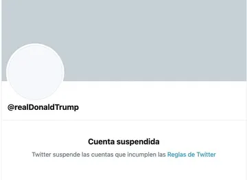 Twitter suspende a Donald Trump para siempre