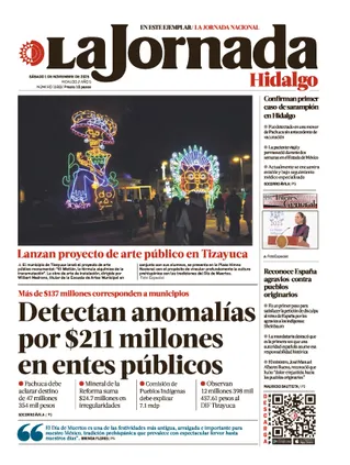 La Jornada Hidalgo | 01 de noviembre de 2025