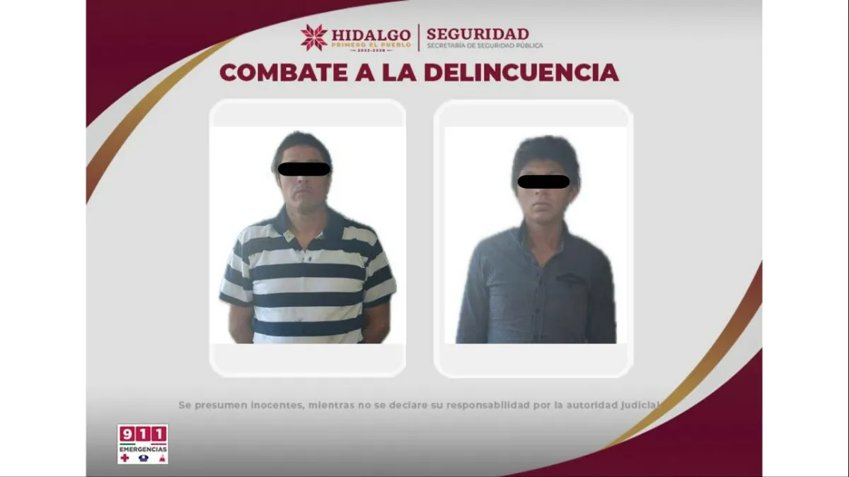 Detención de dos hombres