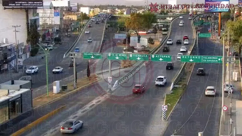 ¿Tráfico en la México-Pachuca? Así está el tráfico