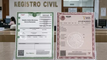 Acta de nacimiento roja o verde: ¿cuál necesitas y cuál tiene validez?