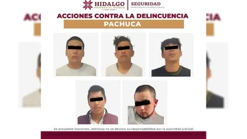 Pachuca: detienen a cinco por robar camioneta y agredir a policías con arma de fuego