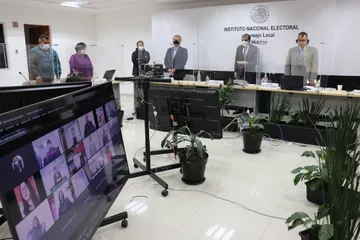 INE Hidalgo sesiona rumbo a la revocación de mandato