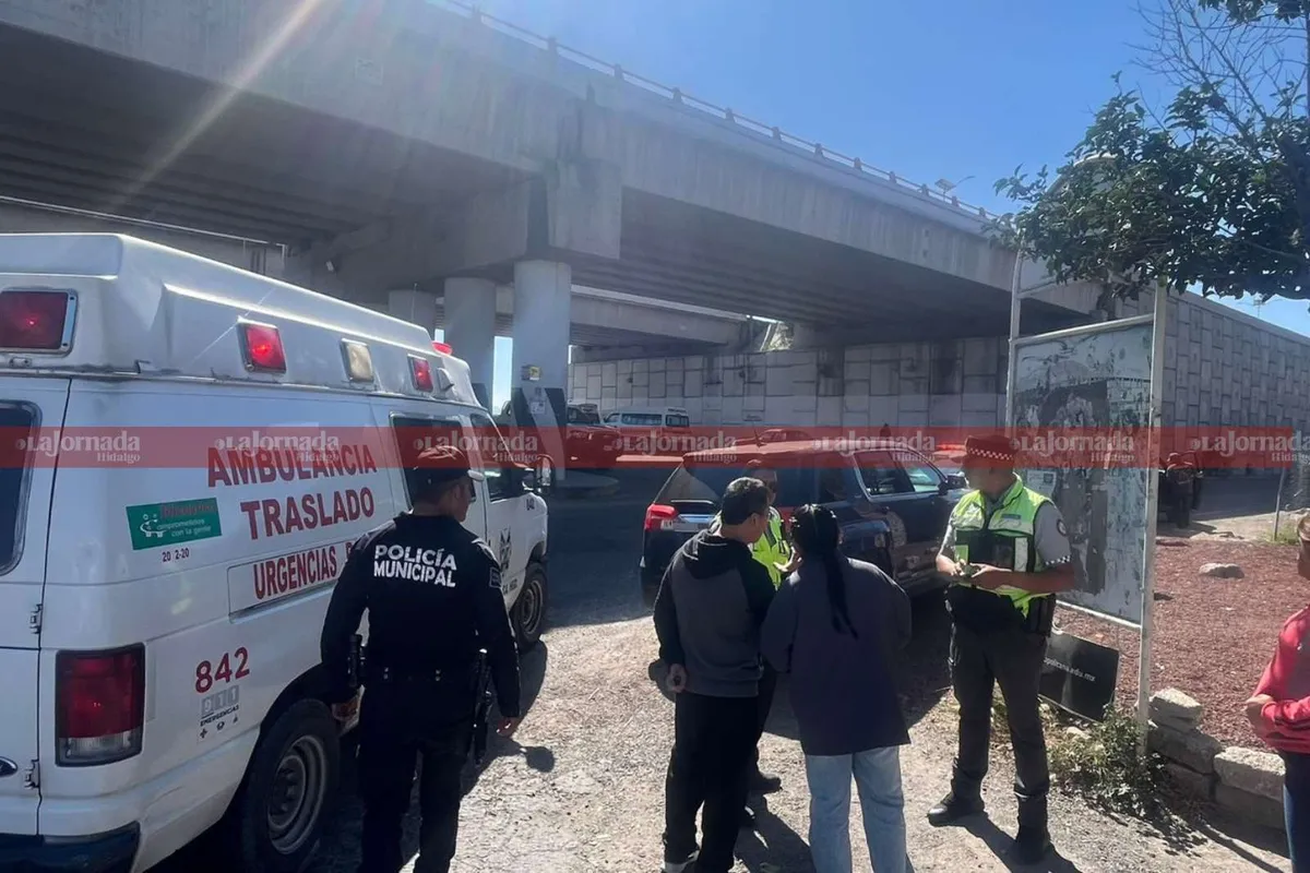 Accidente en la carretera México-Pachuca deja un adulto mayor lesionado