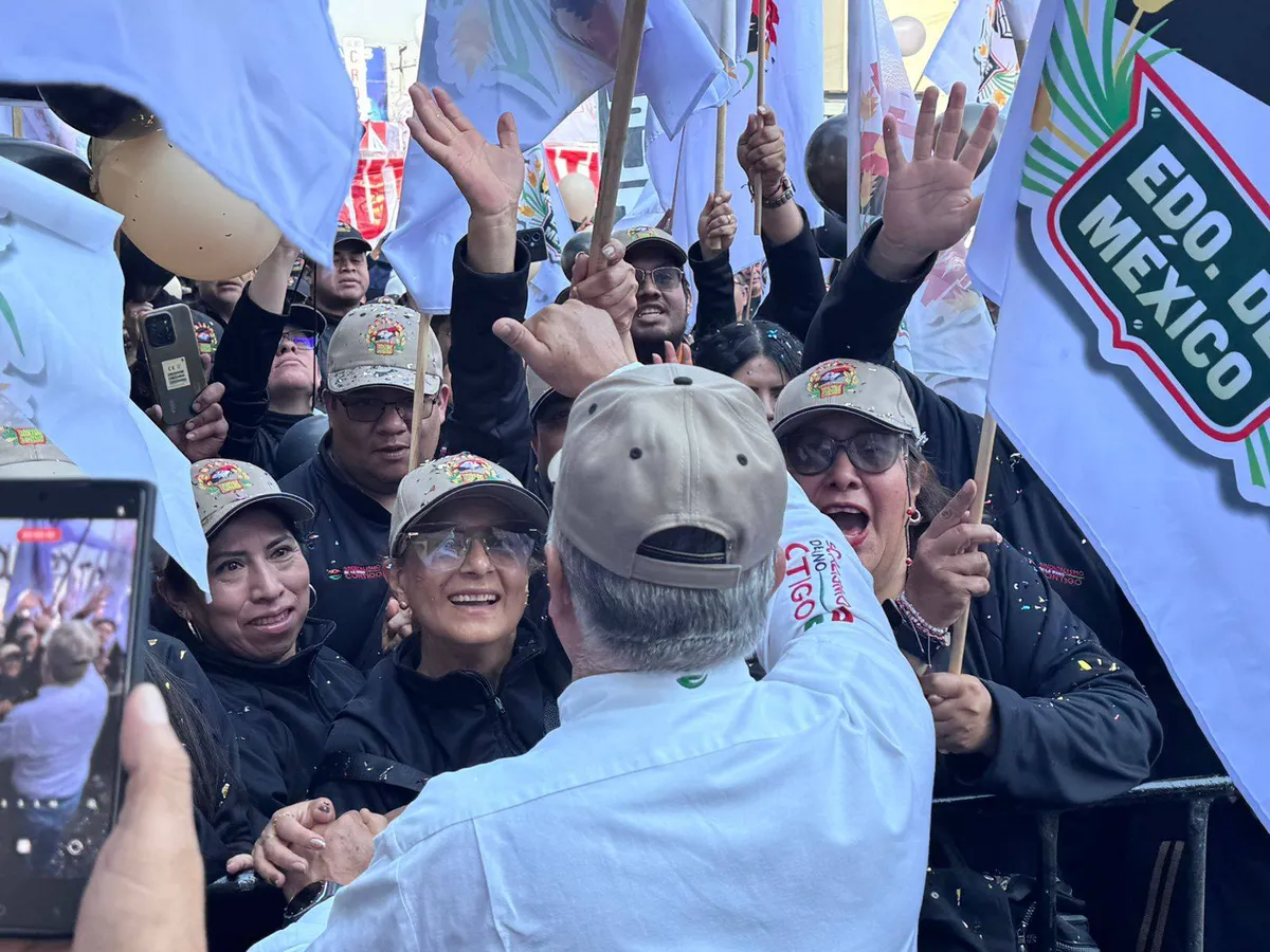 Trabajadores mexiquenses conmemoran el Día Internacional del Trabajo en Tlalnepantla