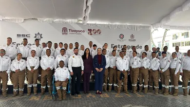 Ayuntamiento de Tizayuca entrega equipo a Bomberos y nuevas patrullas a Seguridad Ciudadana