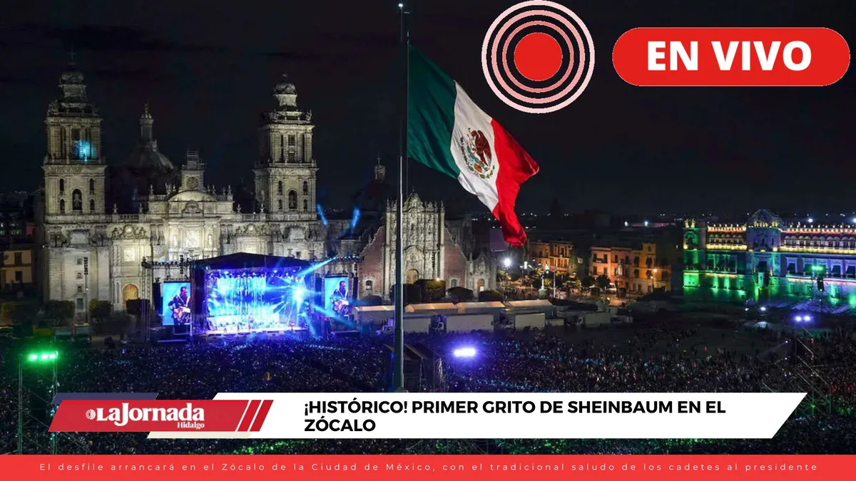 Claudia Sheinbaum encabezará su primer Grito de Independencia en el Zócalo, acompañada de invitados y música en vivo.