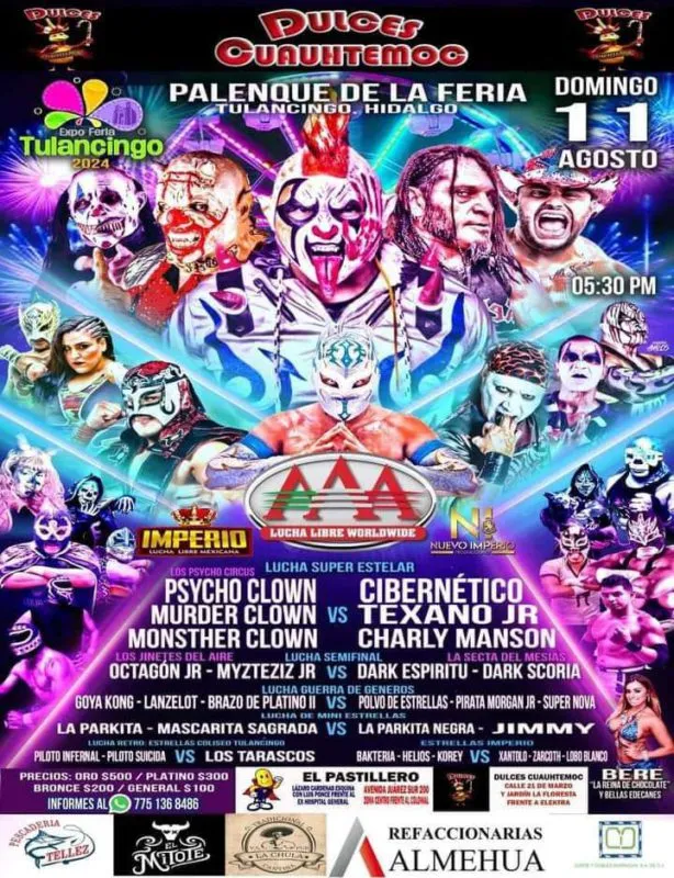 Triple A presenta a sus estrellas en la Expo Feria Tulancingo 2024