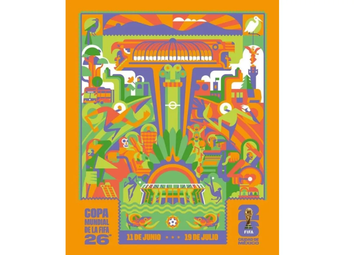Mundial 2026: así es el póster oficial de la CDMX como sede