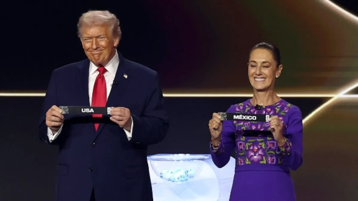 Sheinbaum y Trump coincidieron en el sorteo del Mundial 2026 celebrado en el Kennedy Center.