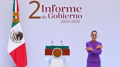 La presidenta Claudia Sheinbaum rindió su Segundo Informe de Gobierno desde Palacio Nacional.