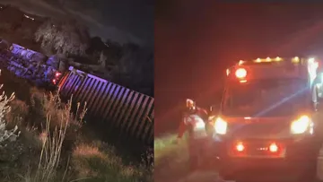 Tráiler accidentado en el Arco Norte