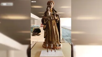 Regresa a Hidalgo imagen robada hace casi 19 años; fue hallada en Estados Unidos y restaurada por el INAH