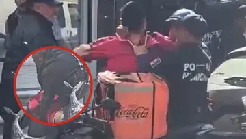 Circulaba en sentido contrario y confrontó a policías: así ocurrió la detención de un motociclista en Pachuca.