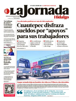 La Jornada Hidalgo | 12 de agosto de 2026