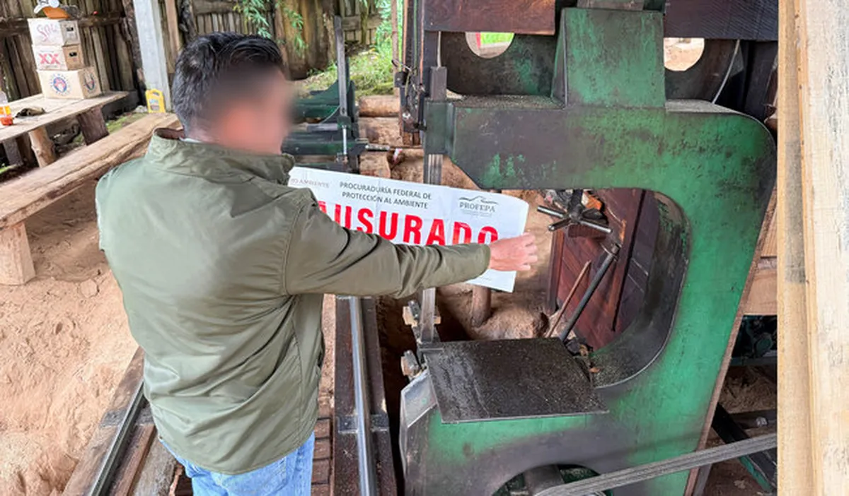 Clausura de aserradero Profepa