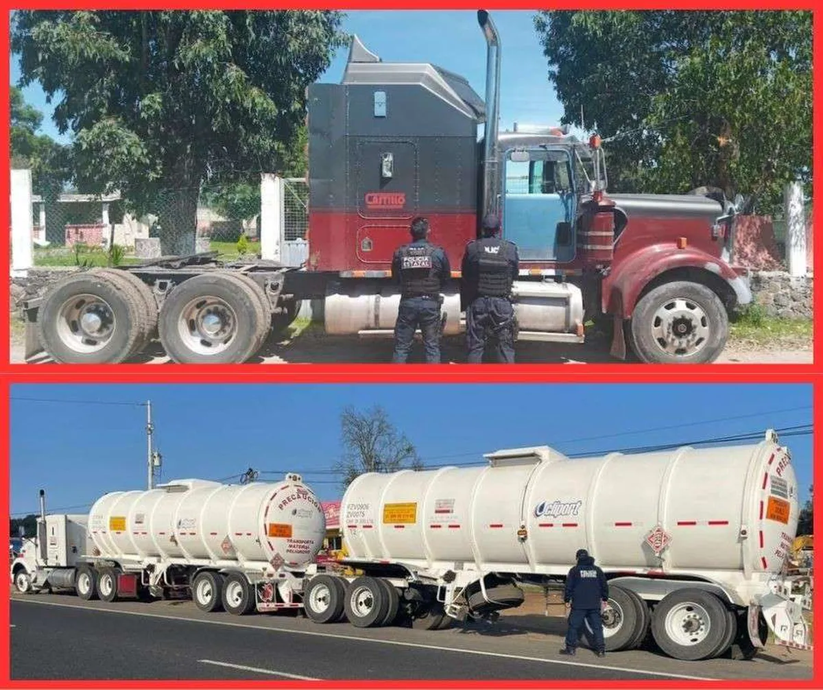 Secretaría de Seguridad Pública de Hidalgo recupera dos tractocamiones; esto sabemos