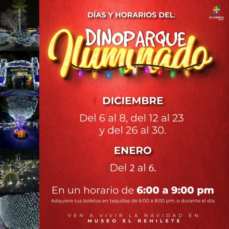 ¡El Dinoparque Iluminado 2024 ya tiene fechas! Descubre la magia prehistórica en Pachuca