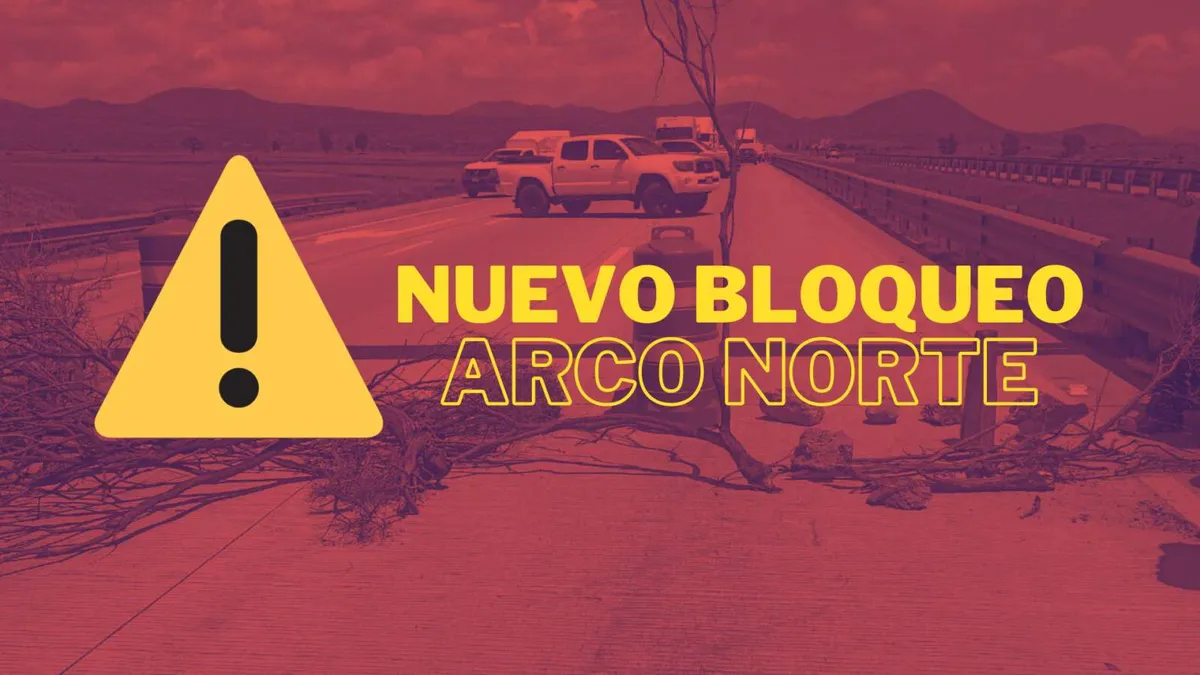 Bloqueo en Arco Norte afecta tránsito por protesta de ejidatarios