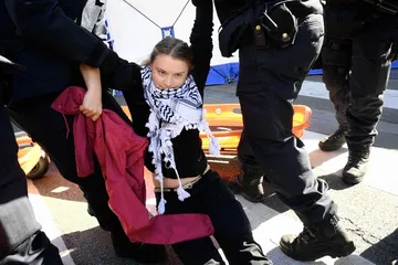 Detienen de nuevo a la activista climática Greta Thunberg