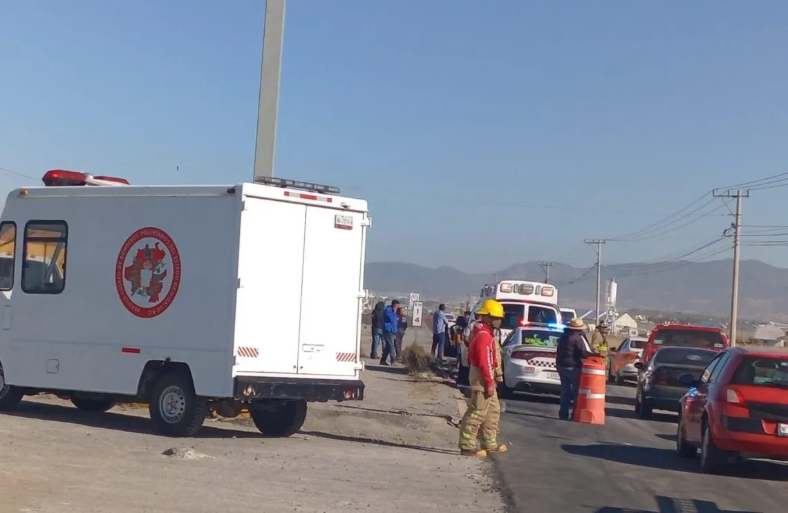 Carambola en carretera Pachuca-Ciudad Sahagún: deja cuatro lesionados