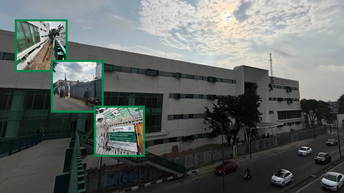 Reconstrucción del Hospital 25 del IMSS de Zaragoza avanza al 92%: beneficiará a derechohabientes de Iztapalapa y Nezahualcóyotl. FOTOS: Zasid Quizamán.