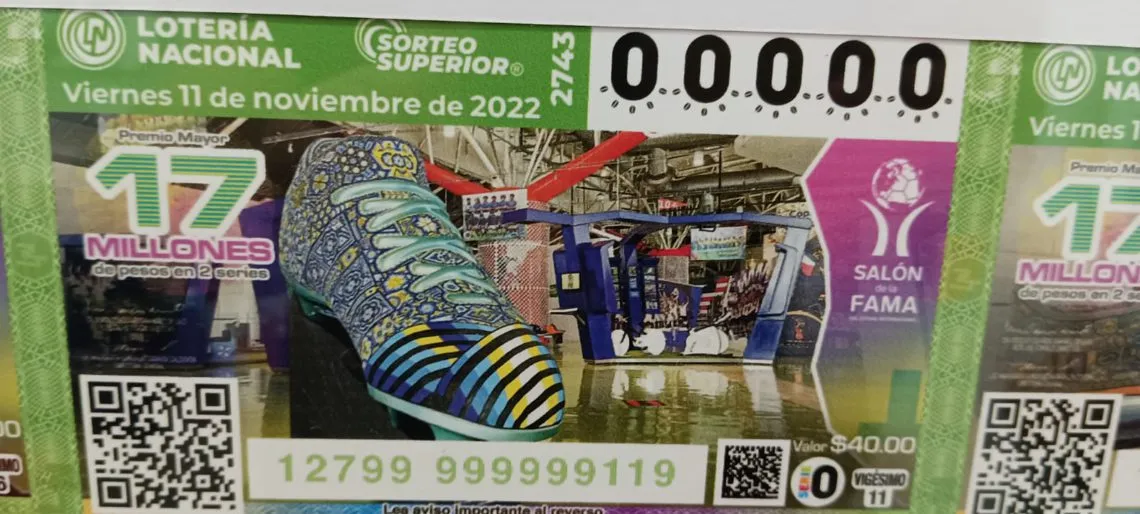 Mundo Futbol lucirá en billete de la Lotería Nacional