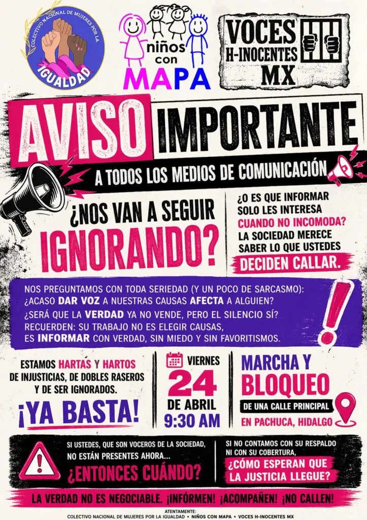 Convocan a marcha pacífica en Pachuca: estas son las razones