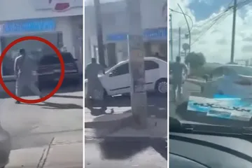 VIDEO | Presuntos montachoques agreden a familia en Mineral de la Reforma