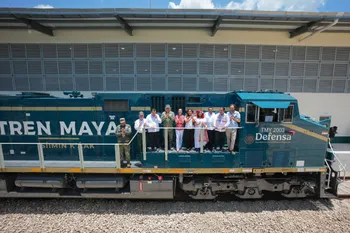 Sheinbaum anuncia la llegada de las primeras 12 locomotoras del Tren Maya