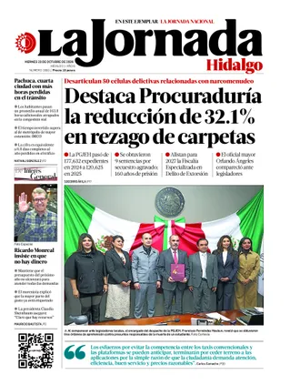 La Jornada Hidalgo | 23 de octubre de 2026