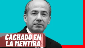 Felipe Calderón es exhibido en la mañanera por difundir noticia falsa