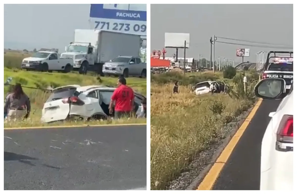 Accidente en la México–Pachuca deja un muerto y tres heridos en Tolcayuca