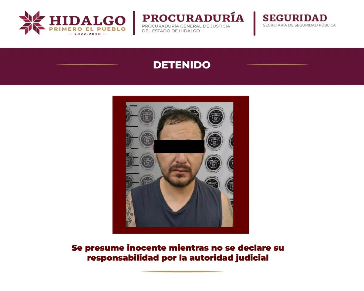 Detención de hombre