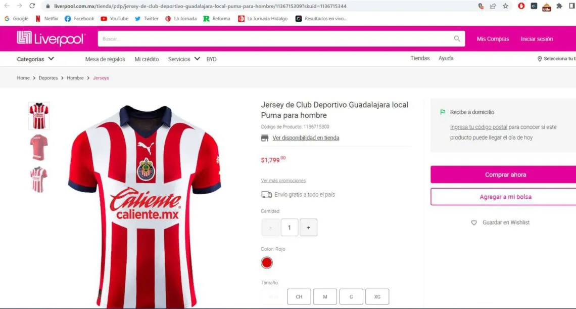 Jersey Chivas 2023: Liverpool madruga al Rebaño y la pone en venta