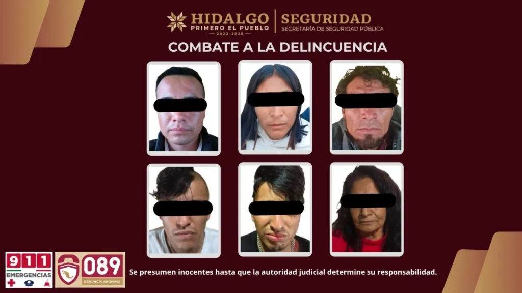 ¡No lo vieron venir! Seis detenidos tras cateos simultáneos en Pachuca y Apan