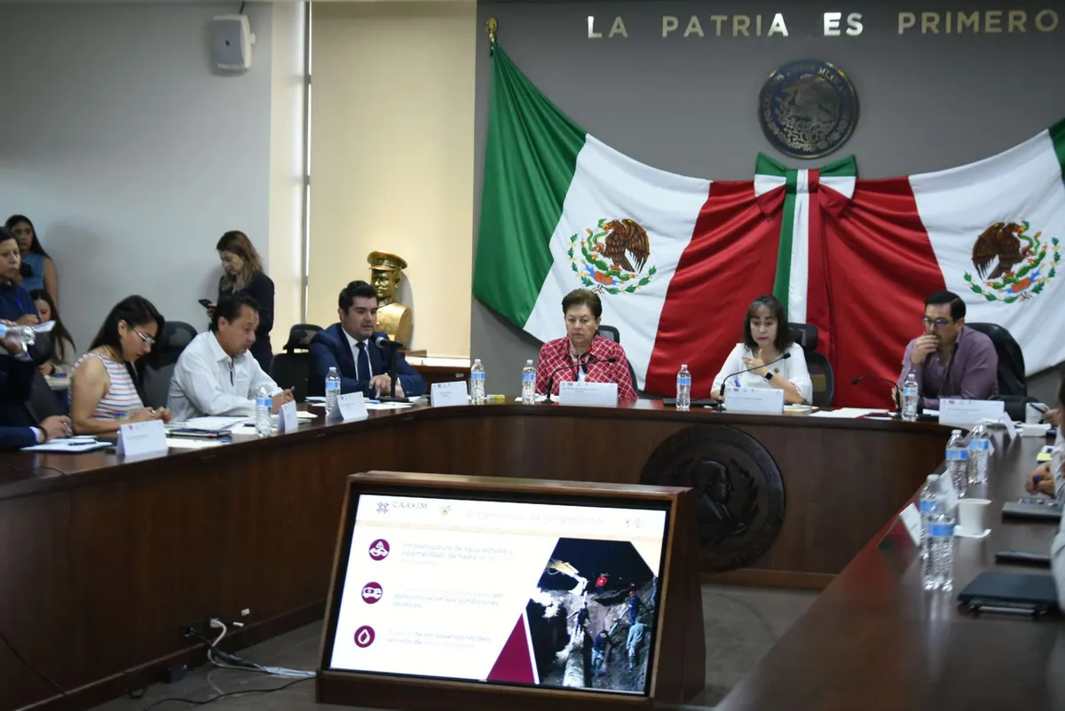Caasim: se reúne con Congreso del Estado para atender desabasto del agua