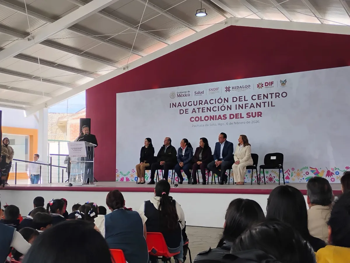 Julio Menchaca inaugura dos Centros de Atención Infantil en Pachuca