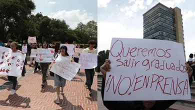 Flores y moños blancos en CCH Sur recuerdan a Jesús Israel, asesinado dentro del plantel.