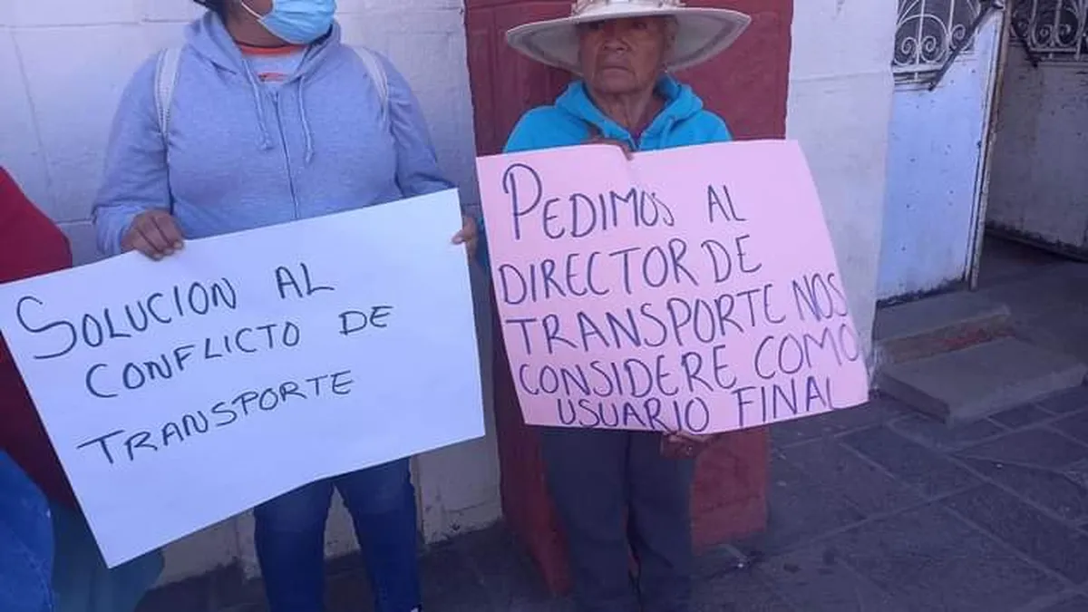 Ante cambios en rutas de transporte, pobladores de San José Boxay se manifiestan