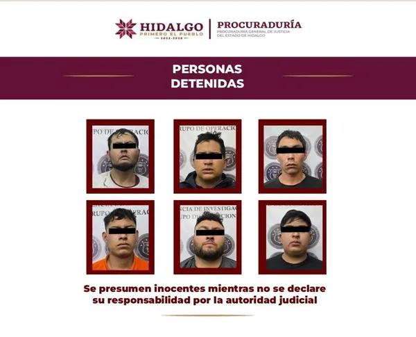 Operativo en Atitalaquia logra la detención de seis presuntos delincuentes