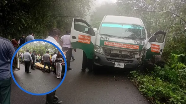 Accidente vial en la carretera Huejutla-Tlanchinol