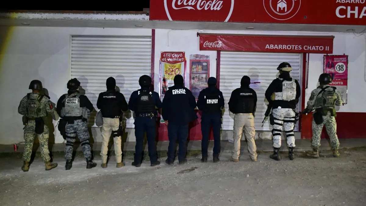 Operativo policial en Apan con aseguramiento de droga, vehículos y huachicol.