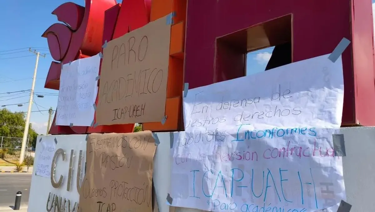 Protesta en ICAP continúa sin afectar clases: convocan a reunión por retrocesos contractuales en la UAEH