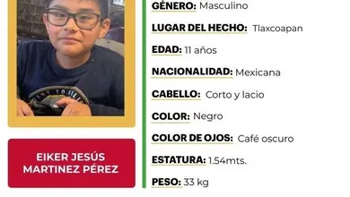 Alerta Amber Hidalgo Eiker Jesús Martínez