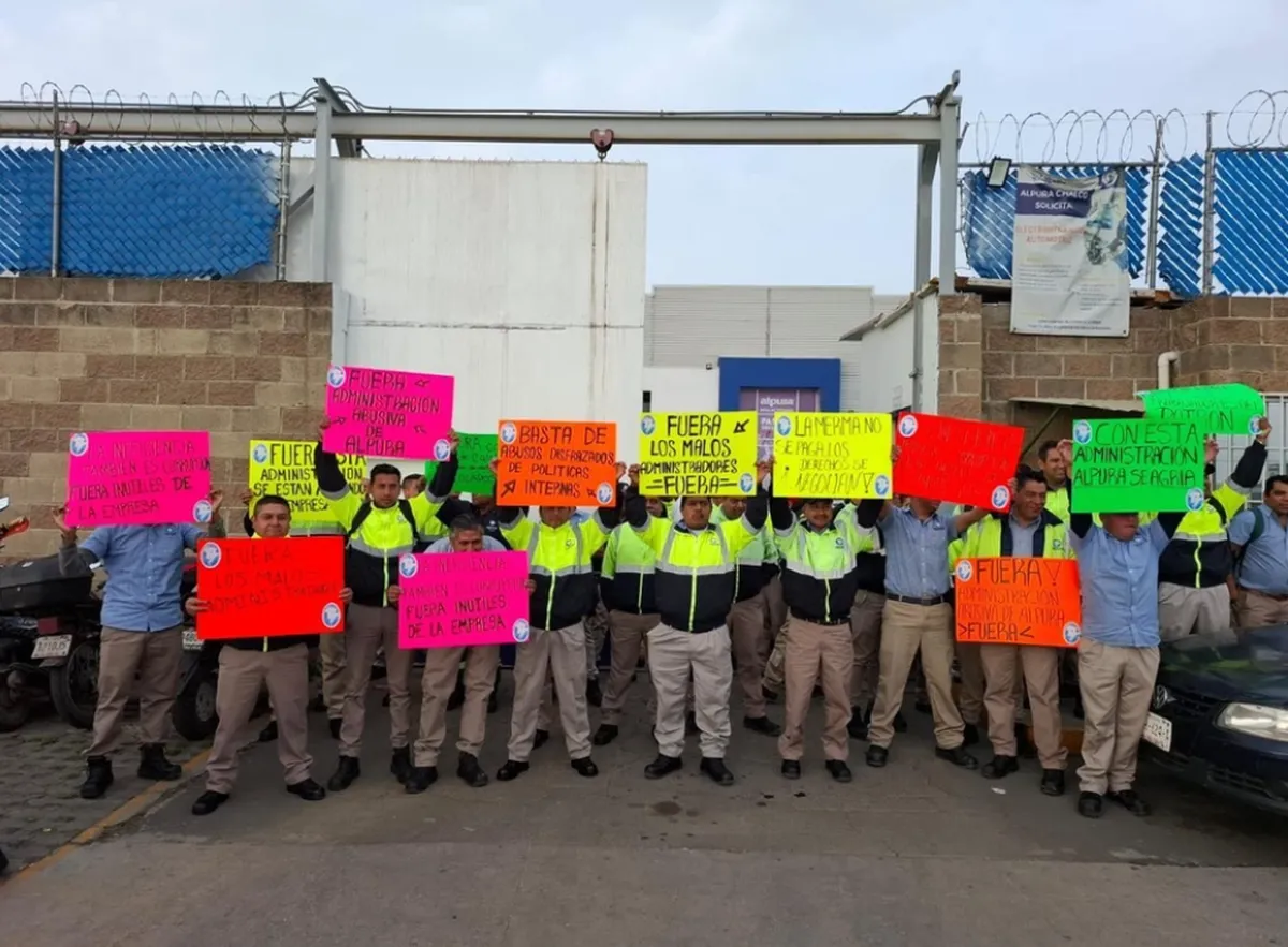 Sindicalizados de Alpura protestan por violaciones al CCT