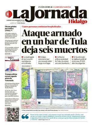 La Jornada Hidalgo | 30 de noviembre de 2025