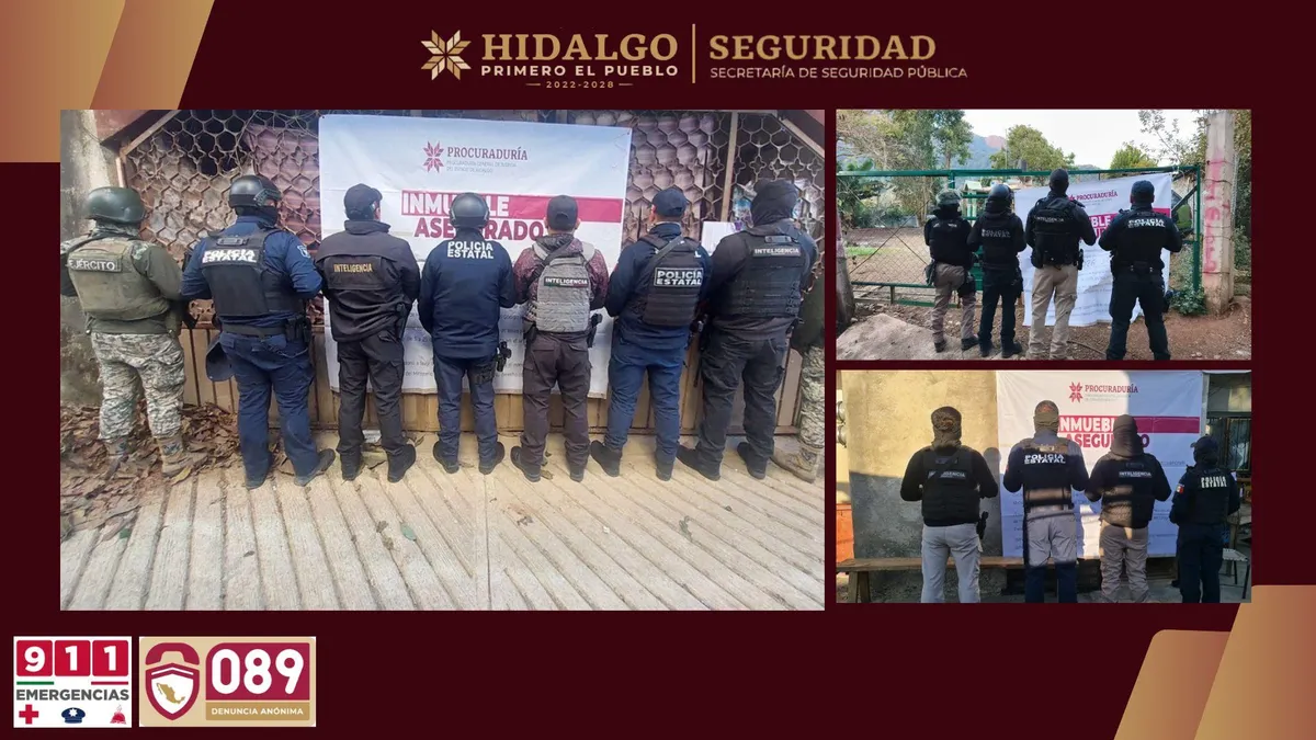 Elementos de seguridad durante operativo