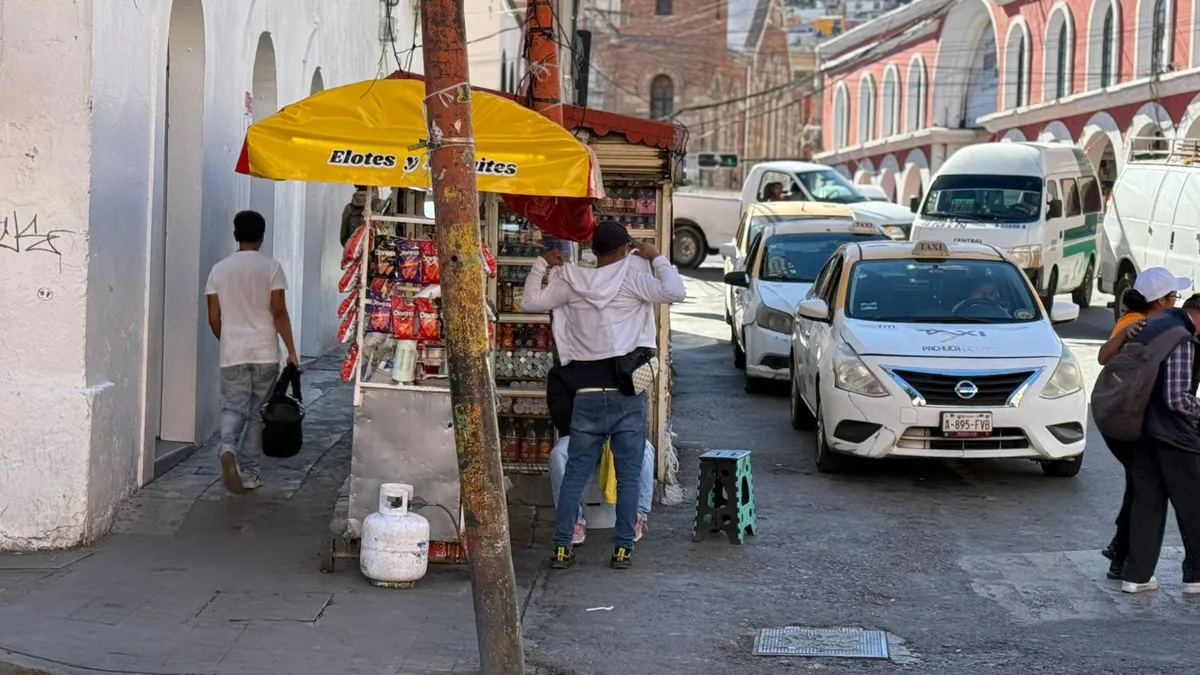 Vendedores ambulantes en Pachuca